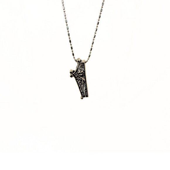 Jack Skellington Santa Coffin Necklace | Tim Burton Goth Christmas - Picture 1 of 5
